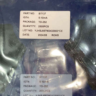 BT137-600E 数量一盘2500个 单价0.16 共4议价