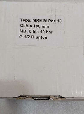 议价SIKA压力表 MRE-M Pos.10 0-10bar 全