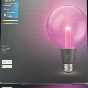 议价飞利浦HUE智能灯泡，E26接口，蓝牙连接，支持Alexa和