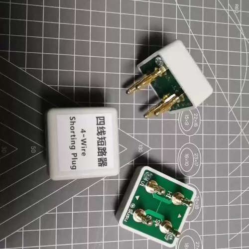 万用表四线短路器校准器零欧电阻零点校准插头DMM 4-wir议价