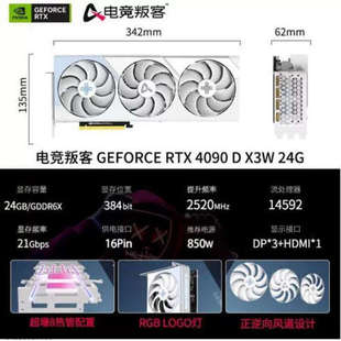 TIS 议价AX电竞叛客RTX4090D 4070S 4060 SUPER白色显议价 4080S