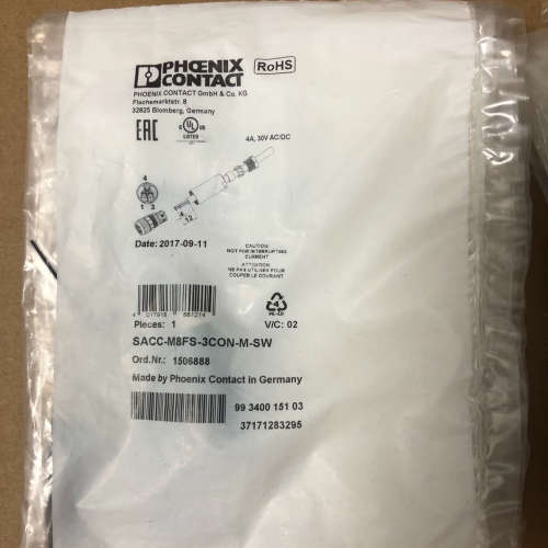 议价全新菲尼克斯连接器SACC-M8FS-3CON-M-SW