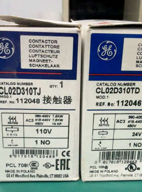 GE接触器 CL02D310TJ/CL02D310TD议价