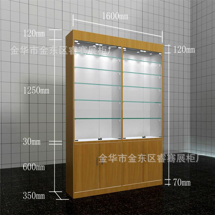 太阳膜展柜 超市货柜化妆品展柜饰品 欧式白色展示柜 江西展示柜