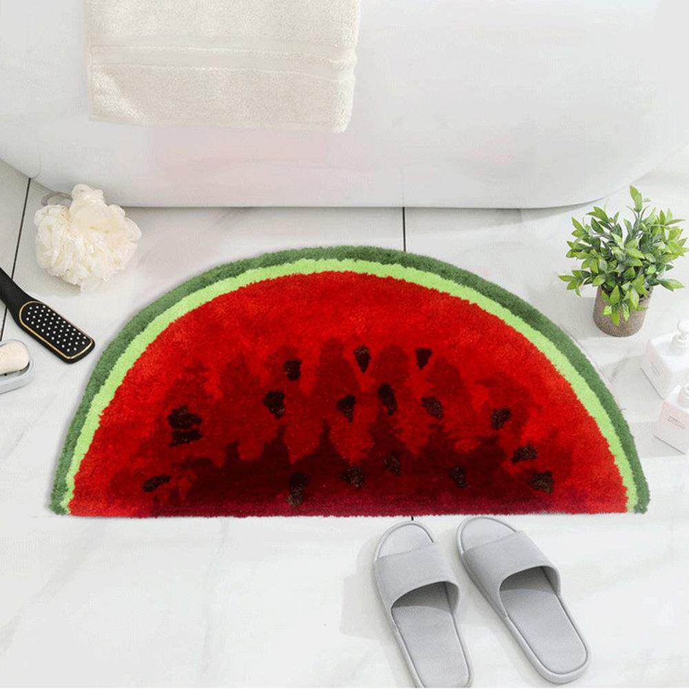 田园风吸水垫卫生间浴室地垫厕所门口防滑脚垫西瓜地毯进门垫子