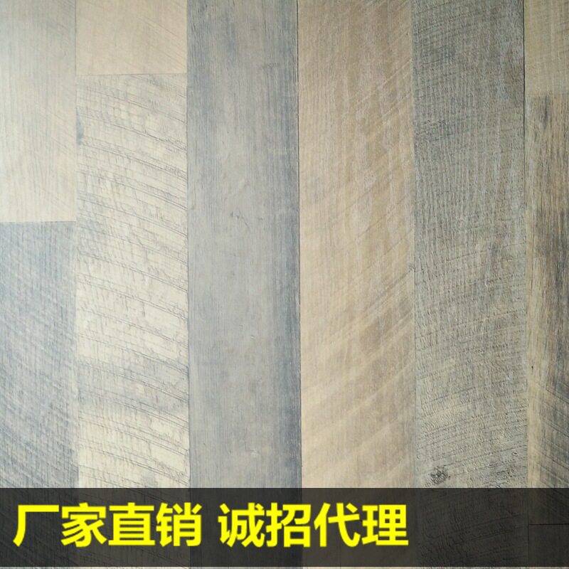 加厚仿真木板纹pvc墙纸 仿古做旧风格装饰软片 波音片背景壁纸
