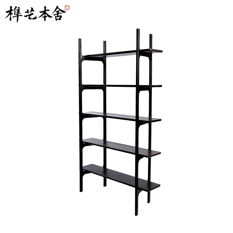 意式极简设计实木书架
