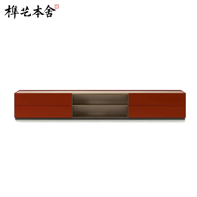 意式极简设计大平层玄关柜