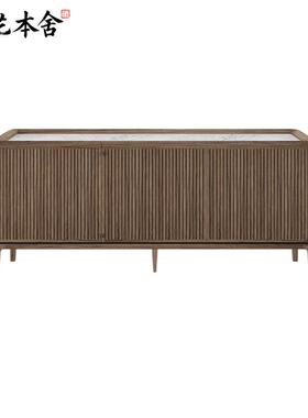 榫艺本舍/意式极简客厅 Neverfull cupboard 2/3/4门家用木制橱柜