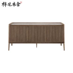 榫艺本舍/意式极简客厅 Neverfull cupboard 2/3/4门家用木制橱柜