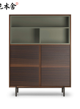 榫艺本舍/意式极简轻奢设计师设计 Blade Cabinet 餐厅实木餐边柜