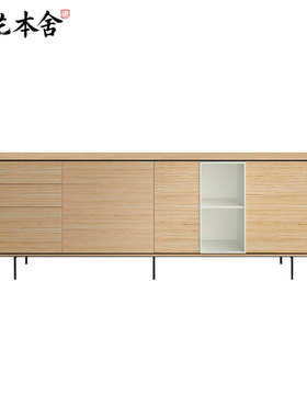 榫艺本舍/意式轻奢极简大容量 High cabinet halo/高柜光环餐边柜
