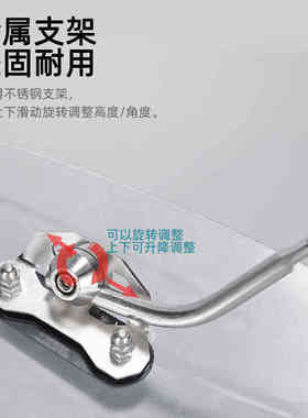 摩托车前挡风板电动车挡风玻璃PC高清透明加厚改装通用踏板车风挡