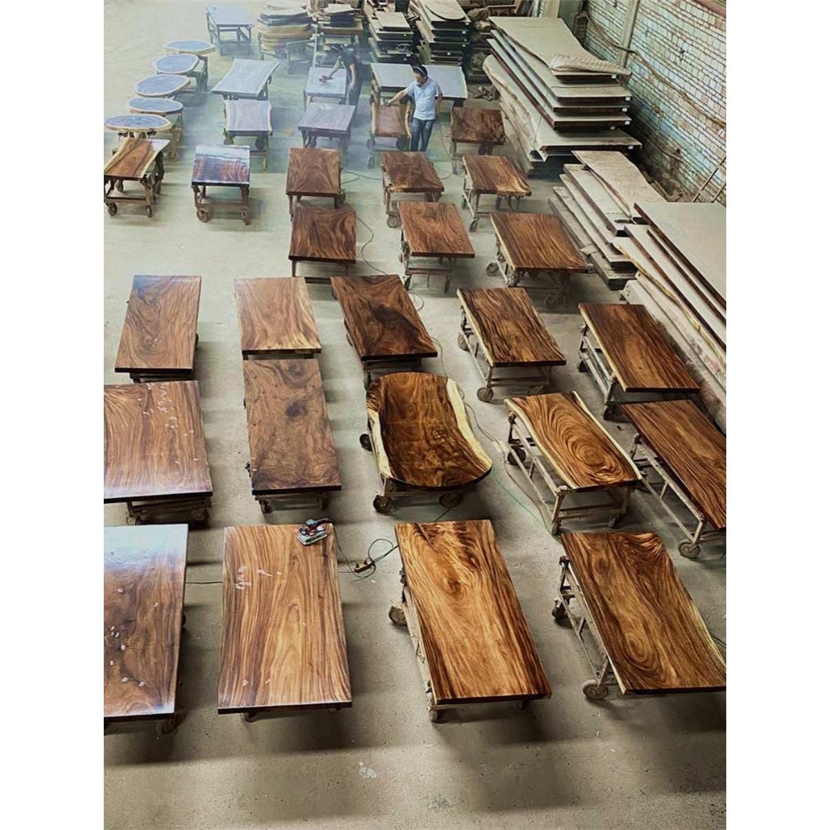 胡桃木大板桌原木餐桌桌子简约茶桌茶台实木办公桌雨木茶板,3C数码配件,USB灯,淘宝优惠券,粉丝福利购,淘宝优惠卷