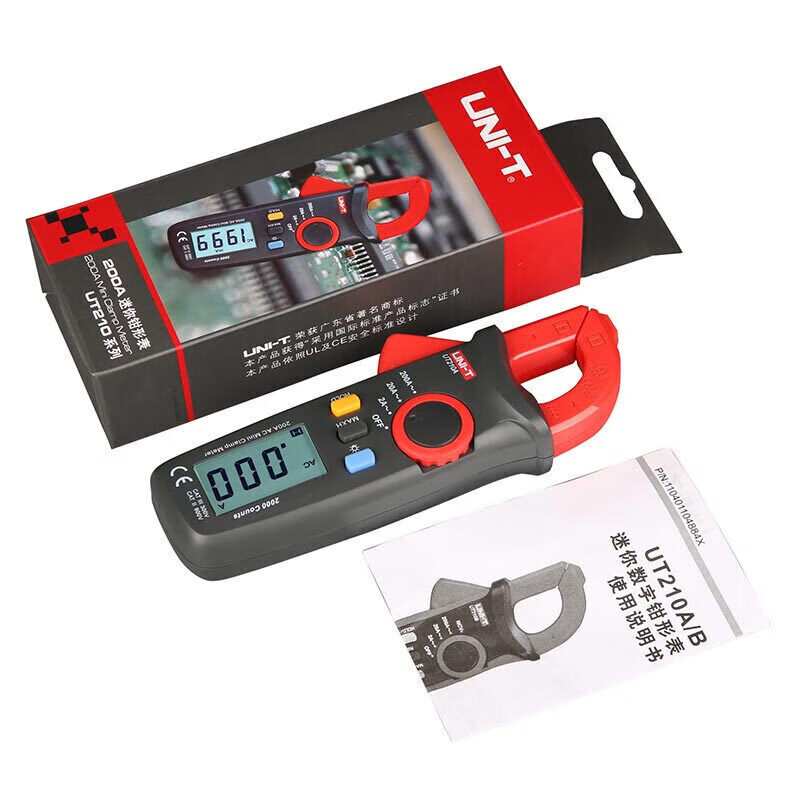 UNI-T优利德UT210A/B/C/D/E/ 211B迷你数字交流高精度钳型万用表