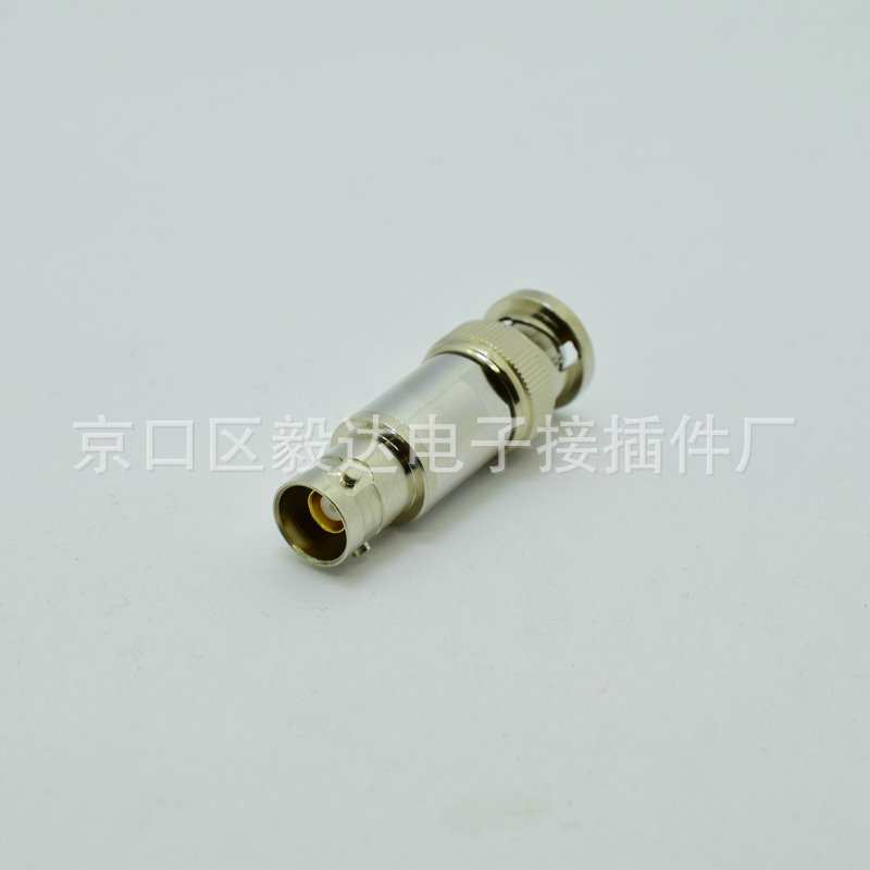 射频连接器三同轴转接头 三同轴母转BNC公头对讲机转接头耐用插头