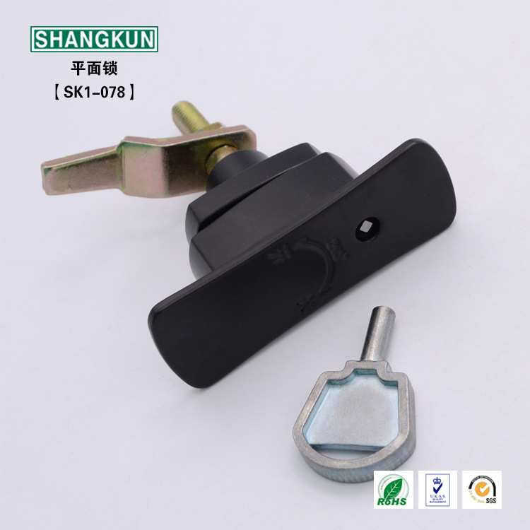 SK1-078 工业五金门锁锌合金门锁 控制箱 电力箱 机箱机柜 平面锁