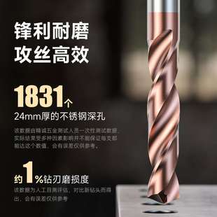 钛合金钻头钨钢超硬进口乌钢钻头整体硬质合金65硬度钻头不锈钢铝