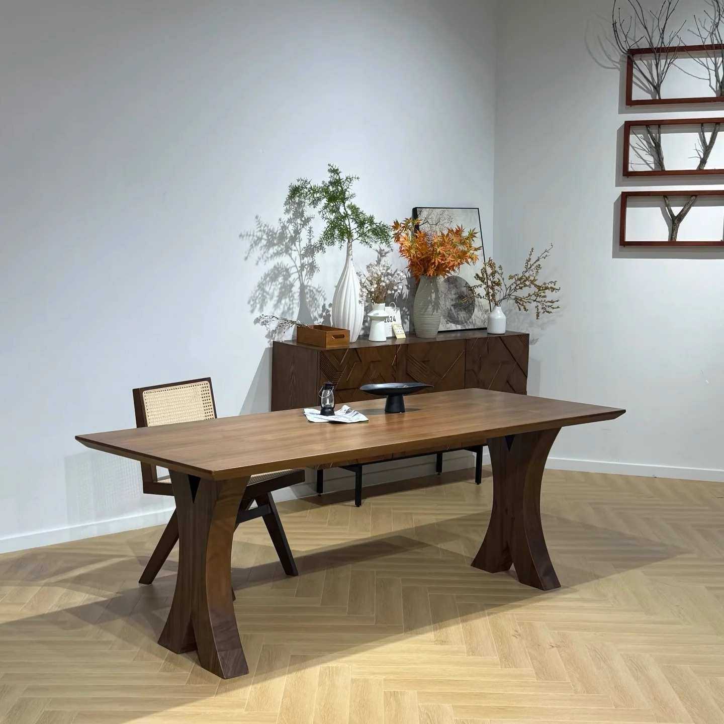 北欧实木中古餐桌长方形原木风长桌家用客厅大板泡茶桌工作台书桌,3C数码配件,USB灯,淘宝优惠券,粉丝福利购,淘宝优惠卷