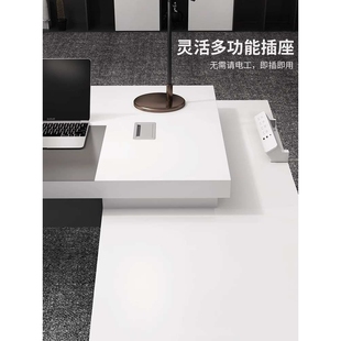 简约现代老板桌办公桌总裁桌主管桌大班台办公桌椅组合办公室家具