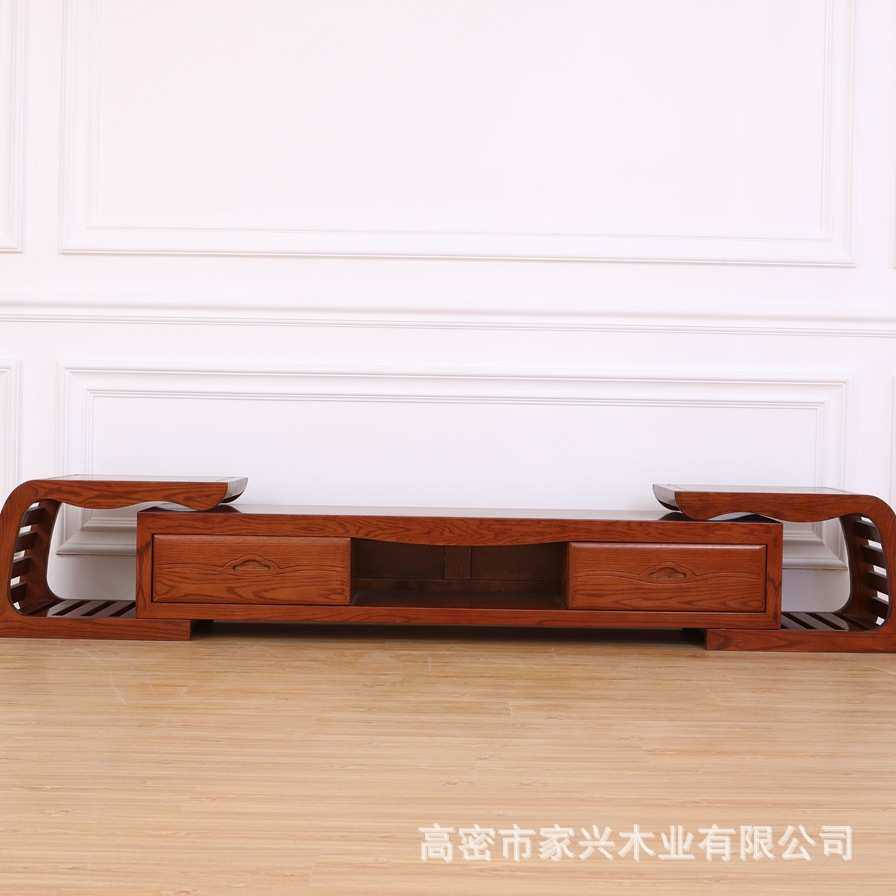 中式电视柜红橡家用客厅酒店实木视听柜厂家直销支持一件代发