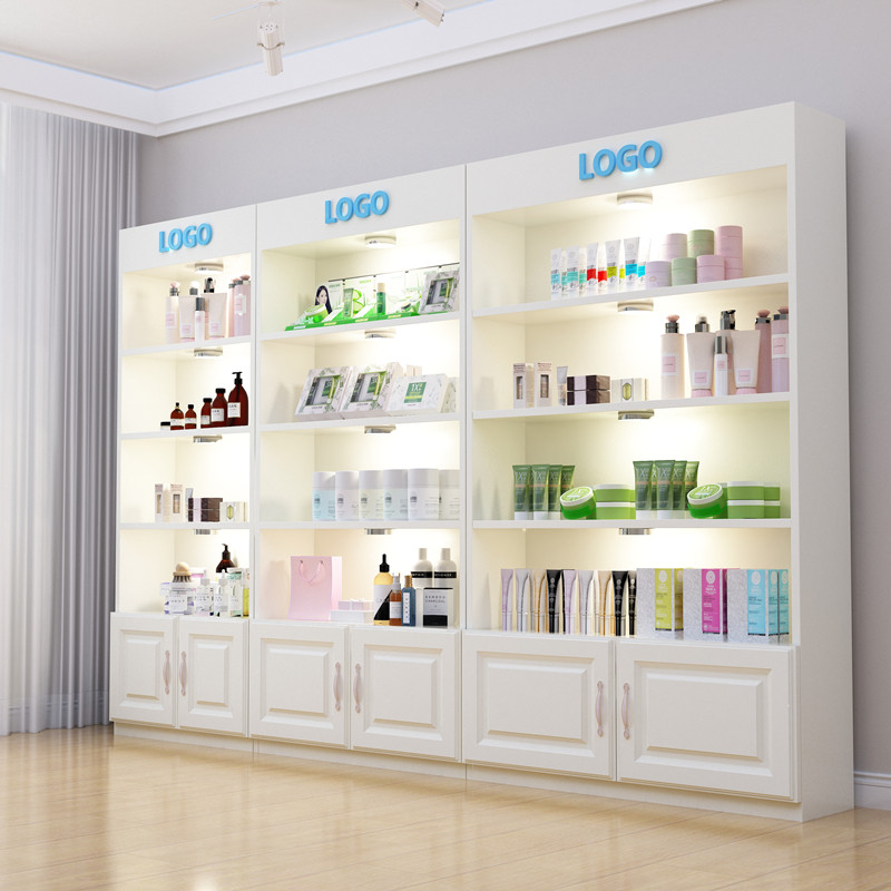 护肤品母b婴店理发店货柜展示柜茶叶展示柜产品展柜烟酒陈列柜货