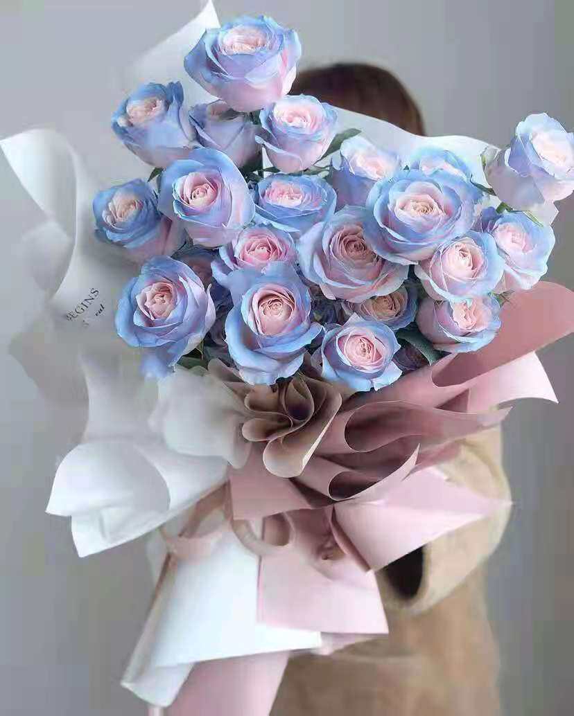 大连鲜花同城速递玫瑰p百合韩式混搭花束七夕礼盒西岗中山高新甘