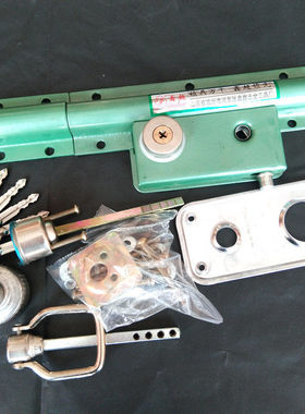 208大门锁齿条锁防盗锁整体大门锁双开门木门铁门V绿色老式大门锁