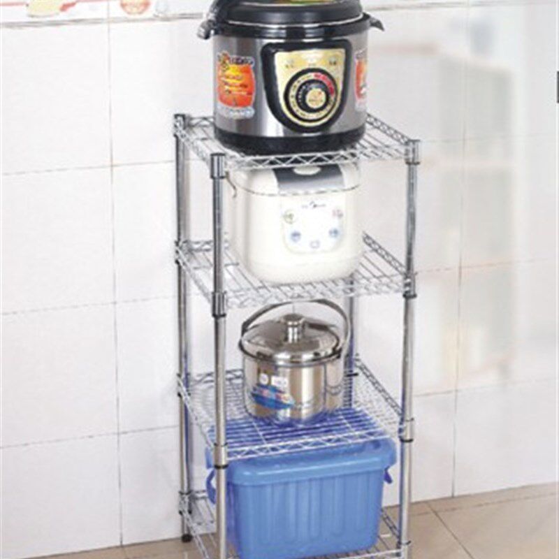 方形置物架3层厨房金属落地4层浴室收G纳整理架5层客厅储物架层架