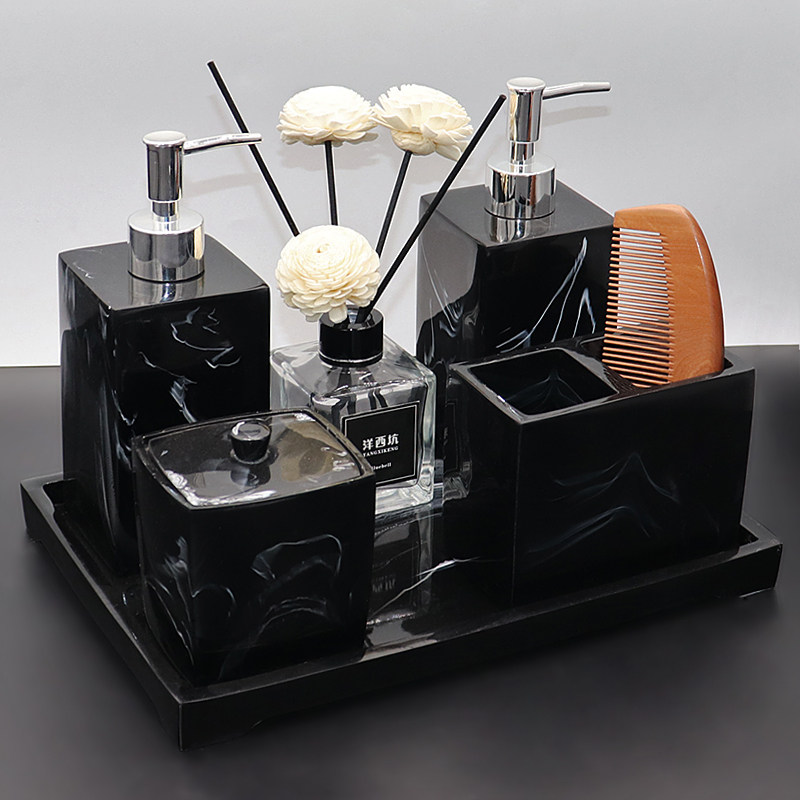 酒店欧式卫浴洗漱用品套件样板A房浴室摆件洗手液瓶乳液瓶托盘套,家庭/个人清洁工具,浴室用品套件,淘宝优惠券,粉丝福利购,淘宝优惠卷