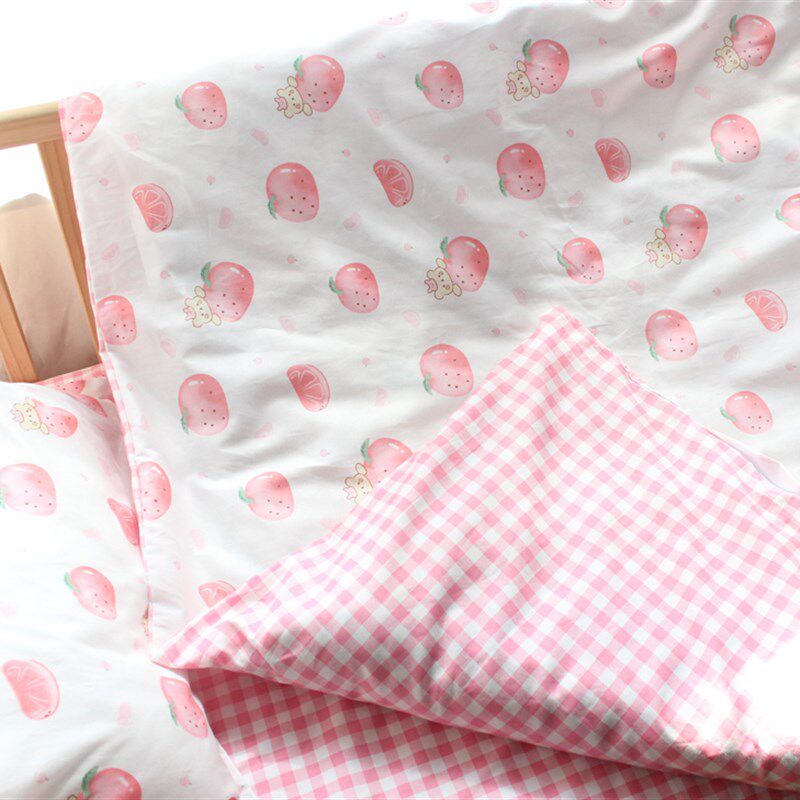 宝宝纯棉被套无荧光婴儿抱被套褥C子套幼儿园儿童卡通单人床被套