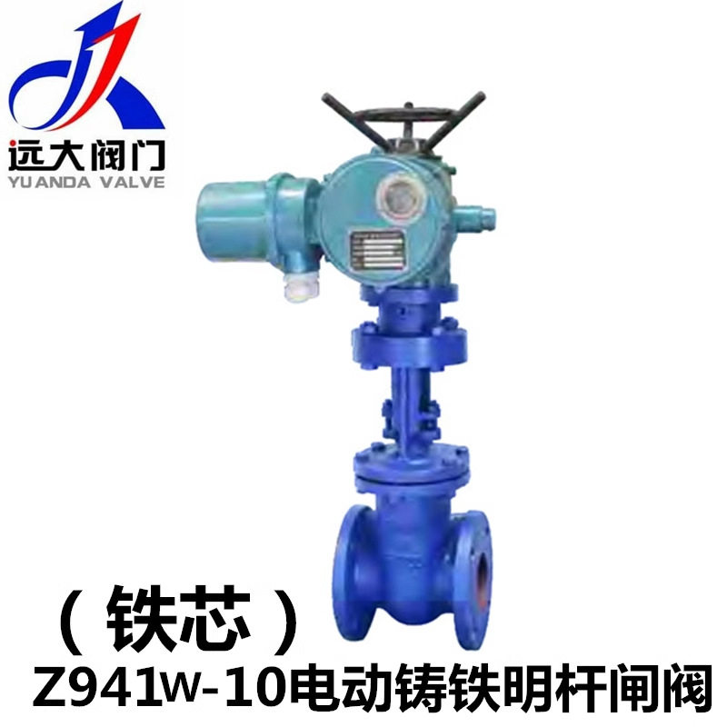 河北远大阀门Z941W-10铸铁电动楔式明杆法兰闸阀开关DN40-DN600