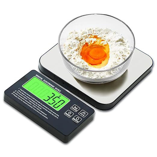 食品秤2024年新拆分设计磅数字厨房秤 1g液晶显示分体烘焙电子秤