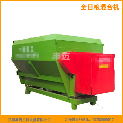 奶牛养殖场牧草混合机 tmr全日粮草料混合粉碎搅拌揉丝一体机