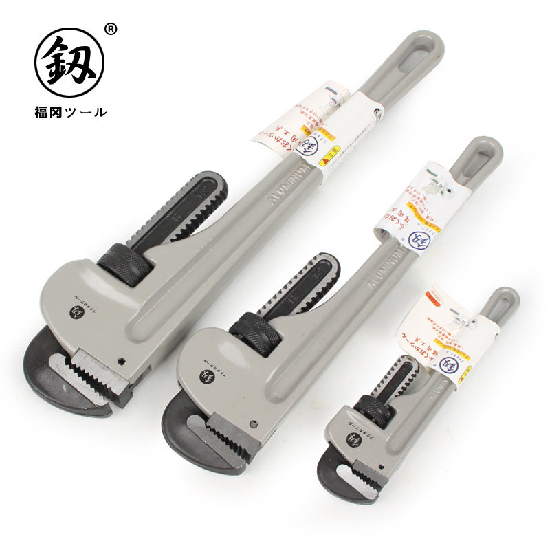 供应釼牌福冈多功能活动扳手重型直角大开口管活两用扳子水管钳