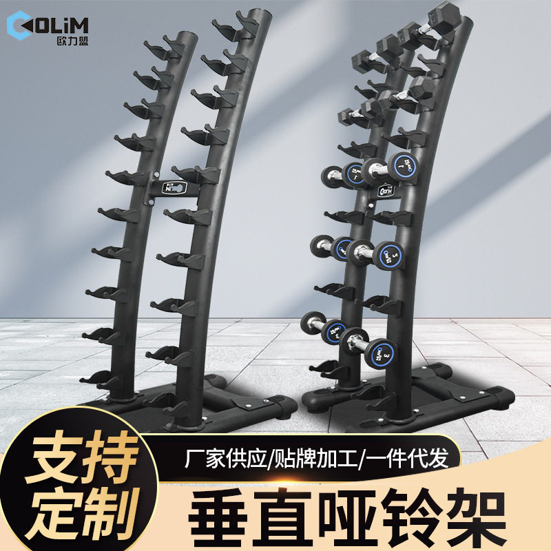 垂直哑铃架健身器材健身房哑铃放置架竖式举重哑铃组架子厂家直销