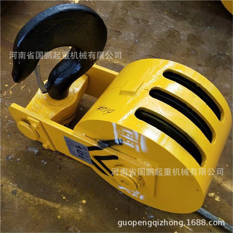 10吨双梁行车天车吊钩组铸钢轧制滑轮电动葫芦吊钩电动旋转吊钩