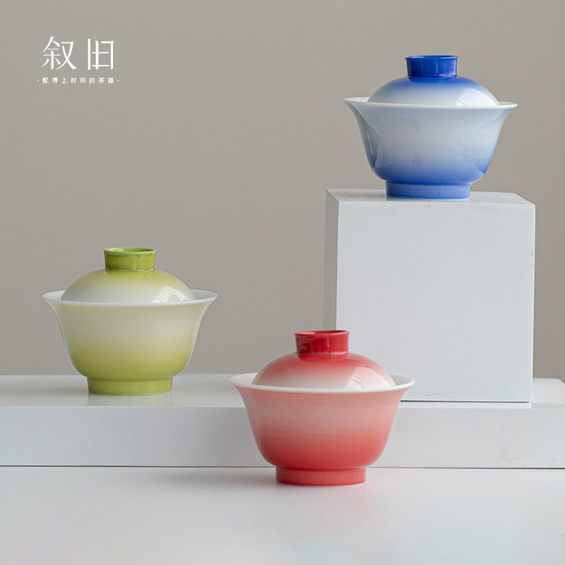 叙旧 渐变小旅行茶具套装快客杯便携式露营户外旅游泡茶一壶三杯,电子元器件市场,电线扎带/束线带,淘宝优惠券,粉丝福利购,淘宝优惠卷