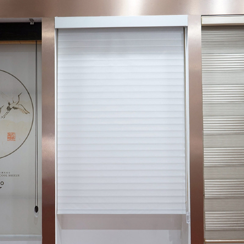 电动香格里拉帘柔纱帘卷帘窗帘客厅遮光成品隔热批发3D打印可定制