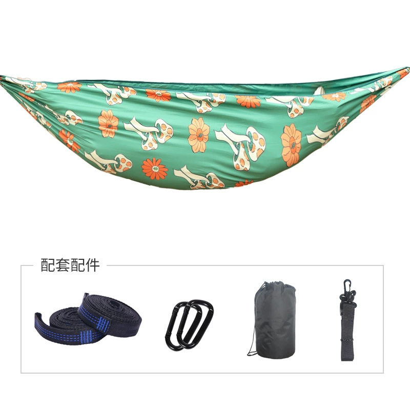 户外双人高承重防侧翻尼龙吊床户外超轻单双人降落伞布双层吊床
