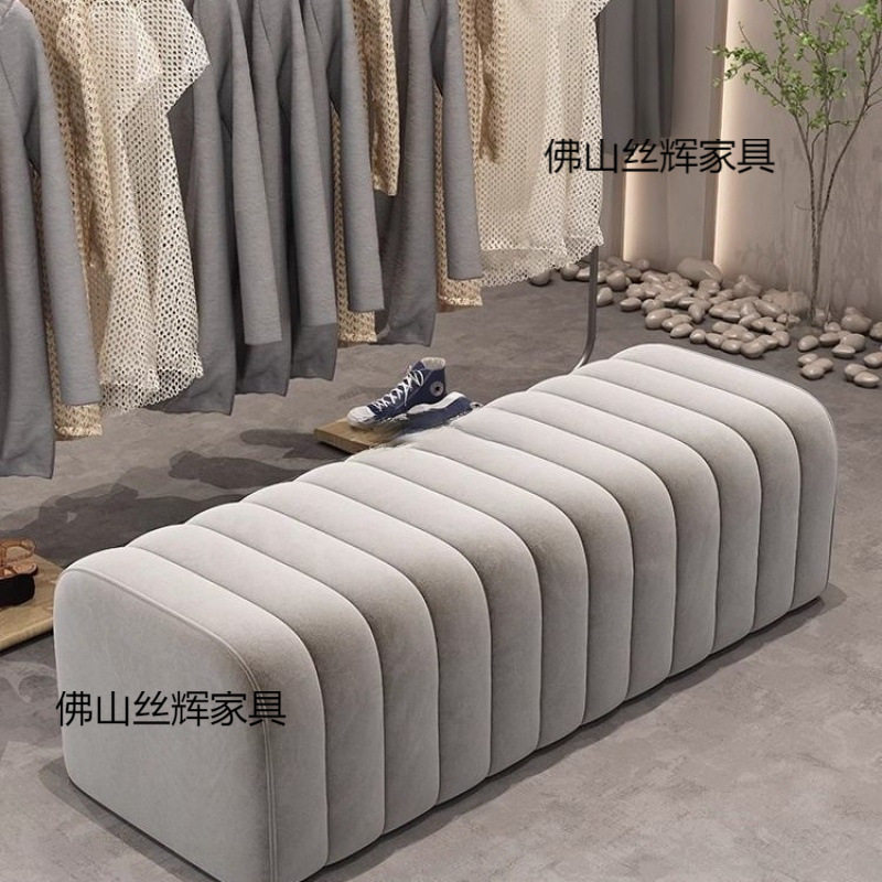 网红长条吐司换鞋凳衣帽间沙发