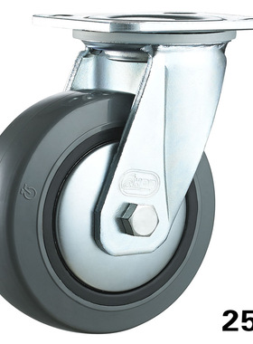 厚德  HOD 平底活动脚轮定向刹车脚轮 PU系列226 耐磨工业脚轮