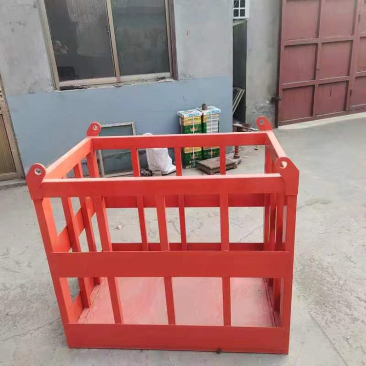 鲁鸿外墙用吊框顶框 高空360度旋转自平衡吊车吊笼25T吊车吊篮