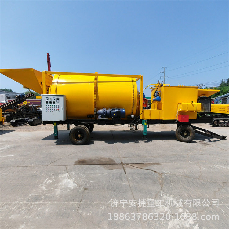 沥青混合料拌合机 路面修补沥青再利用拌合机 牵引式滚筒搅拌机