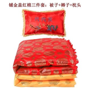 速发寿被枕头老人品葬寿殡死人褥子男被子冲喜过用加棉寿衣去世全