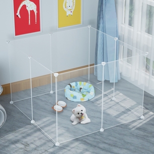 速发围栏猫隔栏室内拦狗专用高拦狗挡板伸缩栅板家用透明塑料