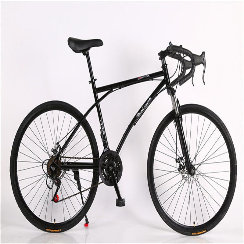 死飞变速自行车学生双碟刹男越野轻便成人公路赛实心胎山地单车