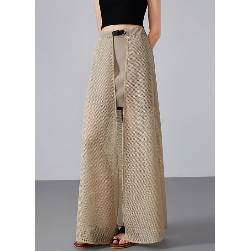 2025秋季新款高腰显瘦半身裙女设计感小众高级轻奢时尚a字长裙子