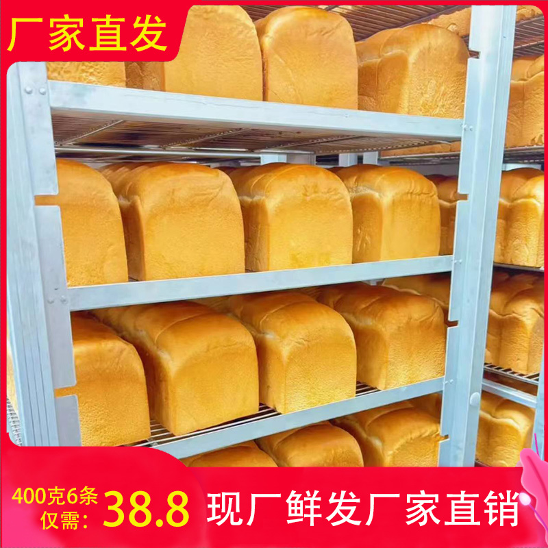 爆蛋吐司面包胚商用网红韩式厚切山型批发早餐蛋烧三明治手撕土司