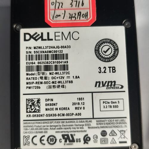 {议价}DELL EMC 3.2TB PM1725b U.2 NVM